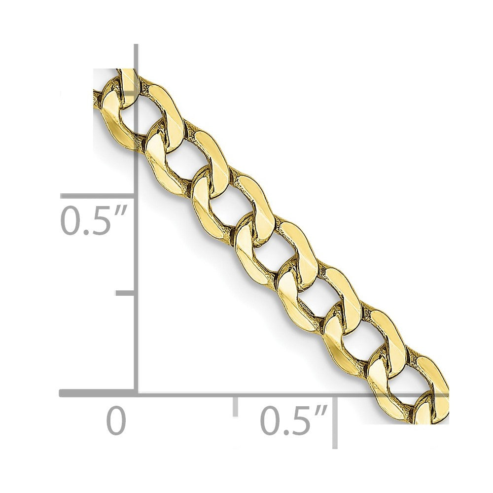 10k 4.3mm Semi-Solid Curb Link Chain