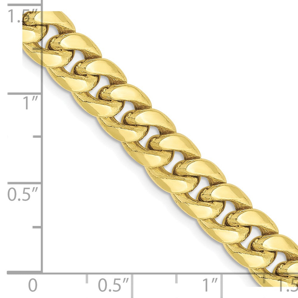 10k 7.3mm Semi-Solid Miami Cuban Chain