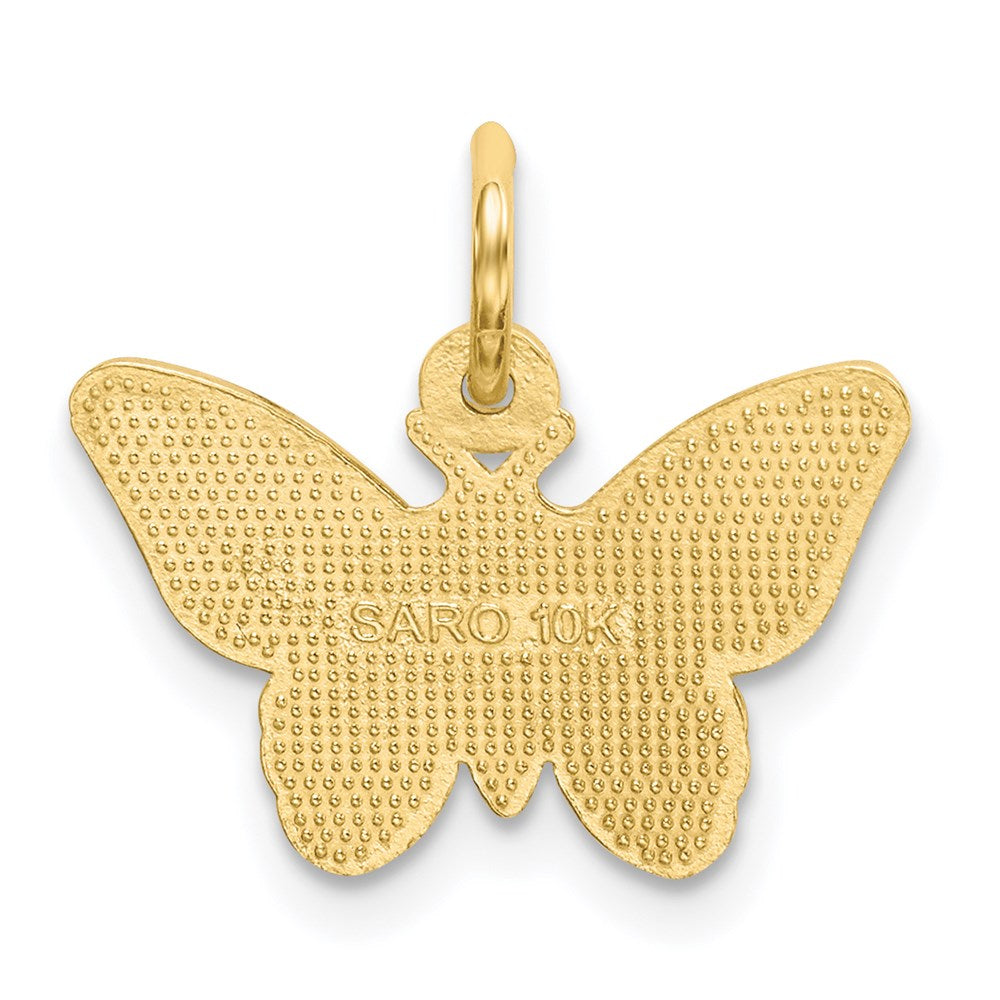10k Butterfly Charm