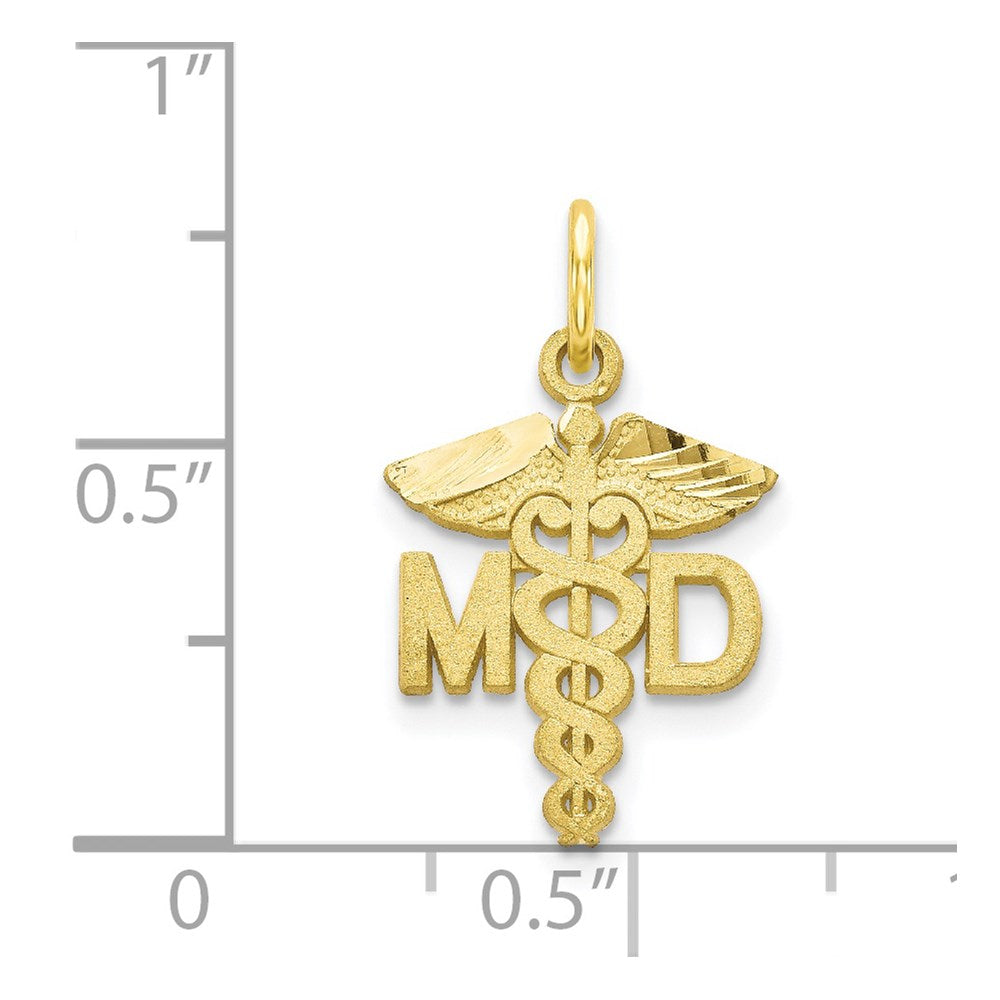 10k Solid Doctor of Medicine MD Charm