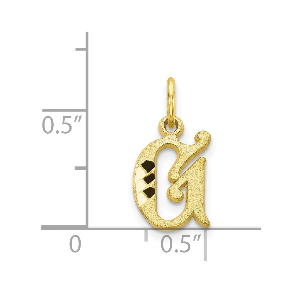 10k Initial G Charm