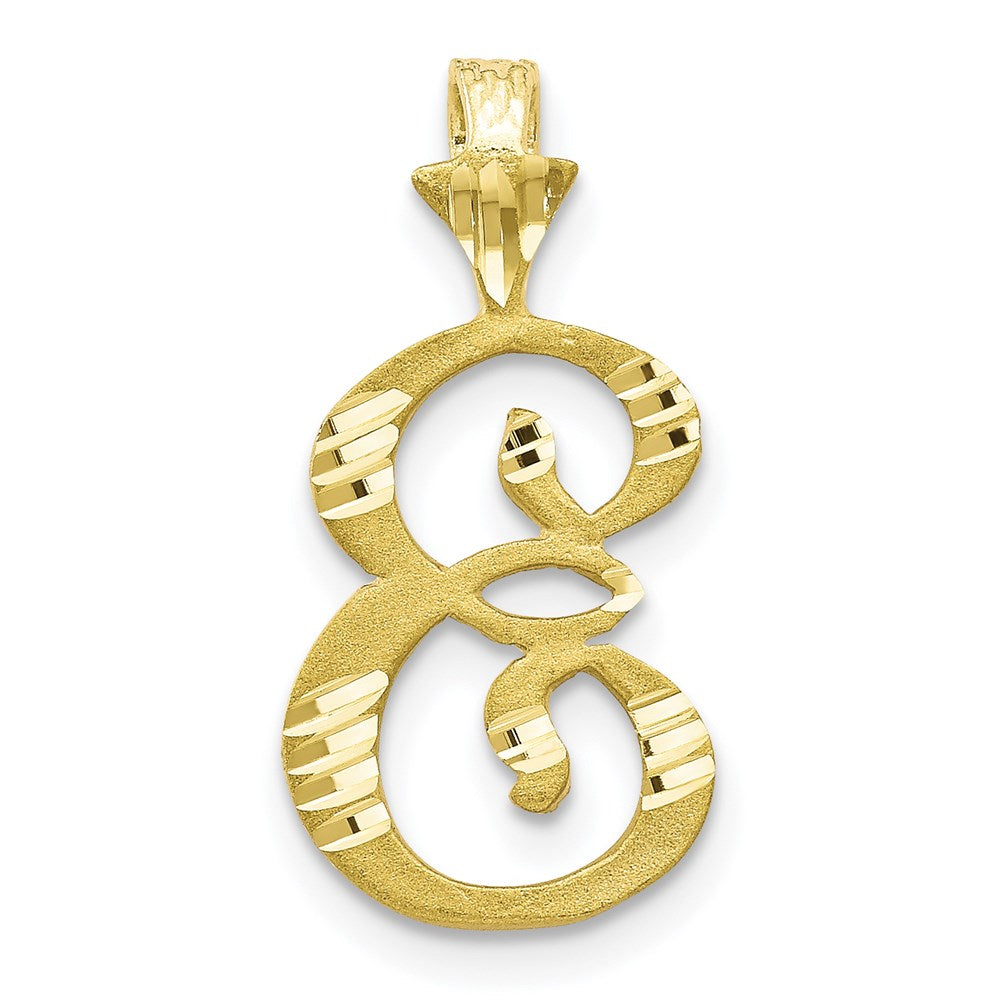 10k Initial E Pendant