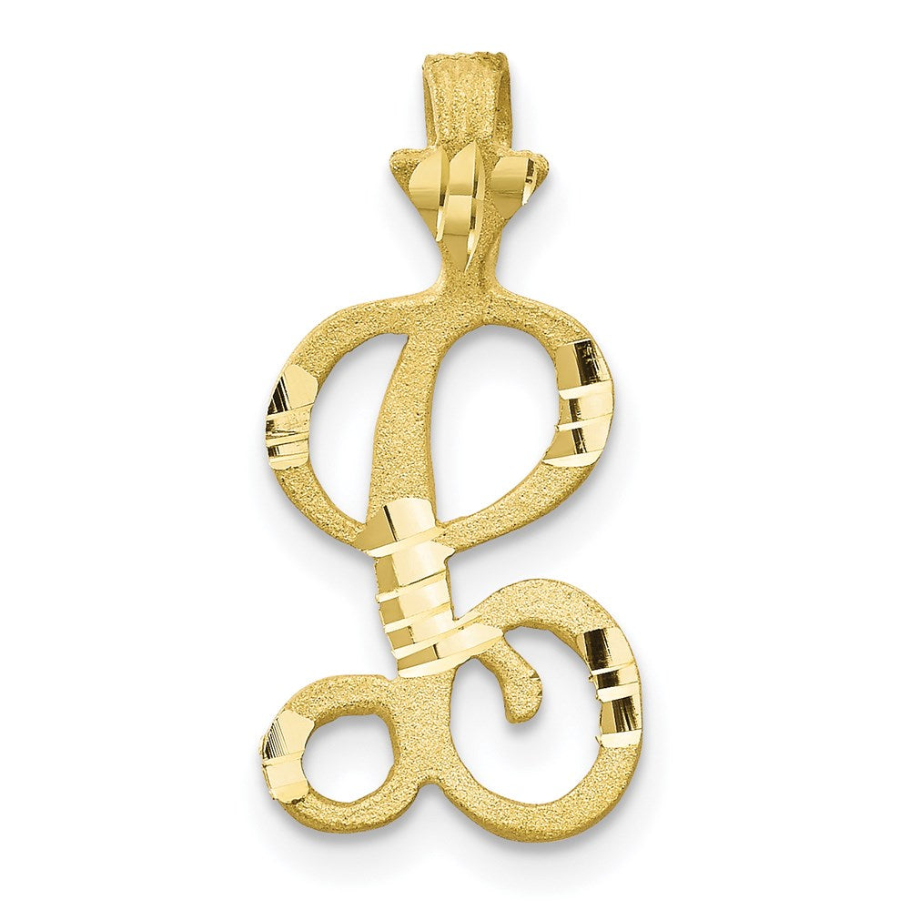 10k Initial L Pendant