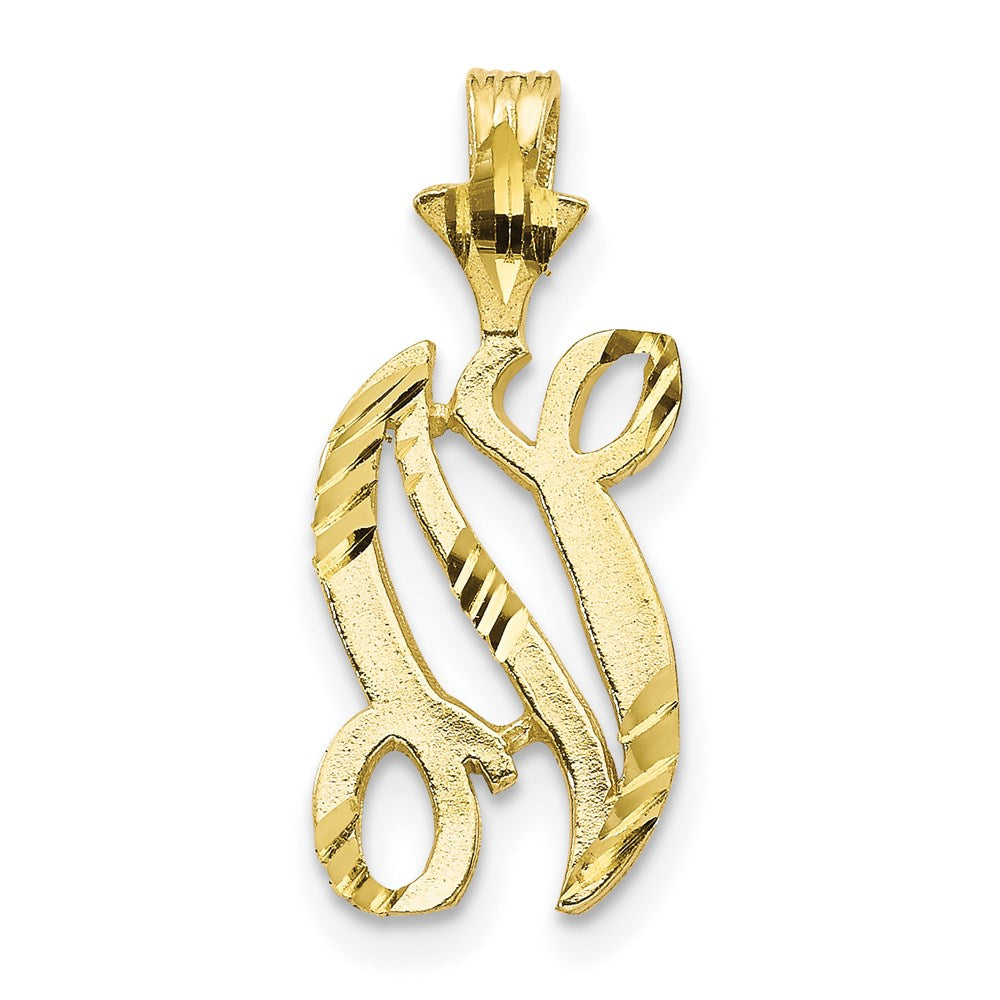 10k Initial N Pendant