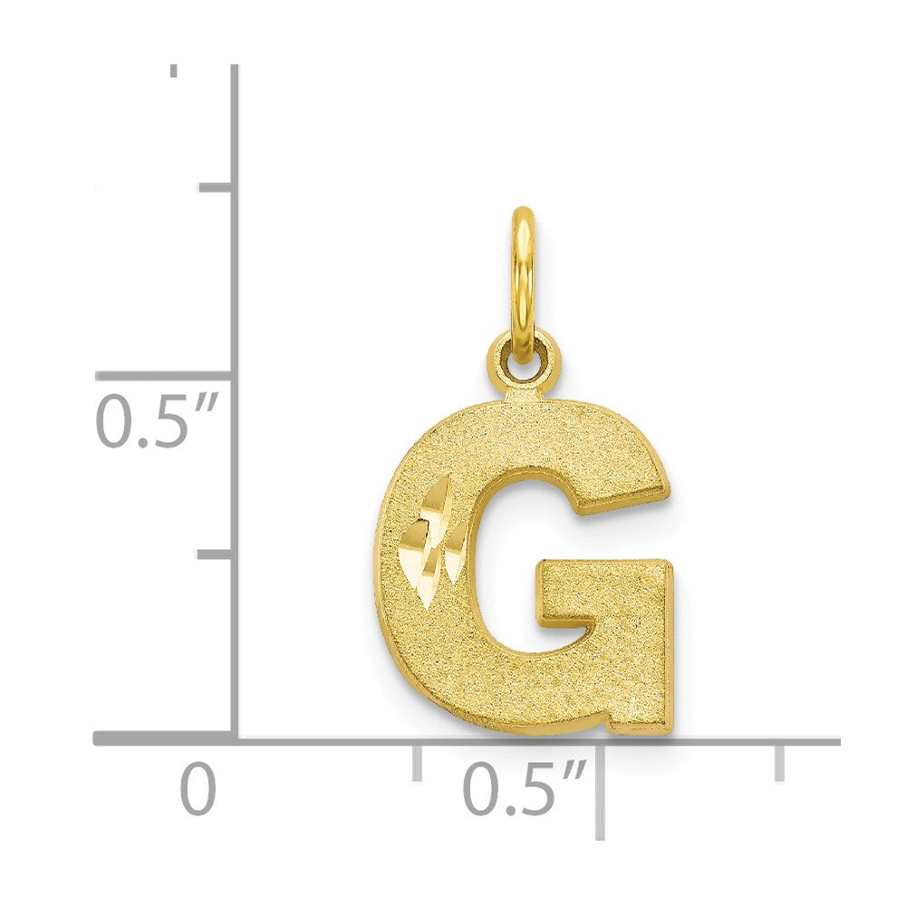 10k Initial G Charm