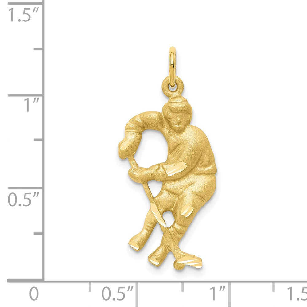 10K Hockey Player Charm