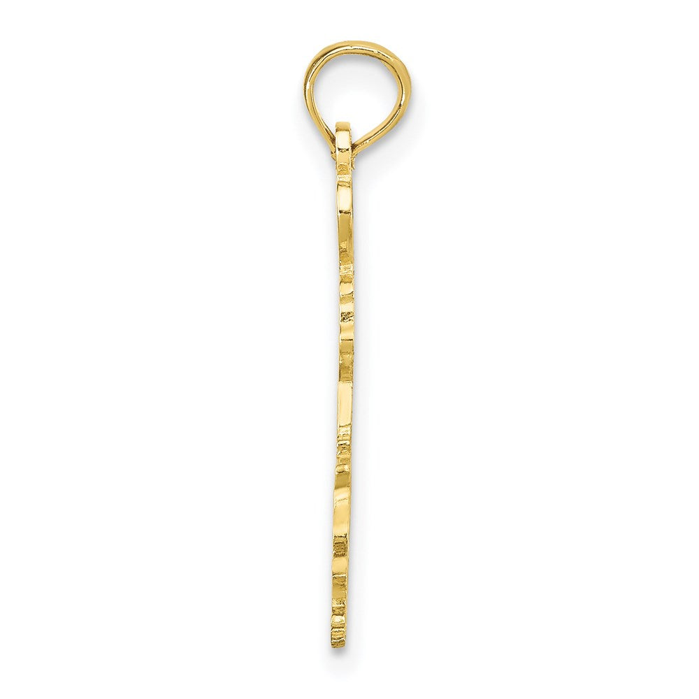 10K Solid Louisiana State Pendant