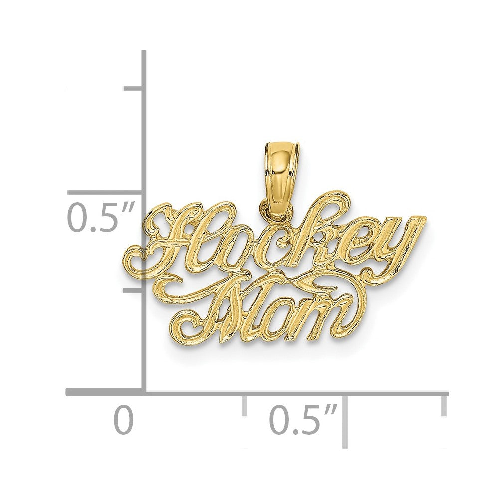 10K HOCKEY MOM Charm