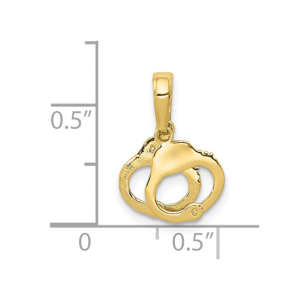 10K Handcuffs Pendant
