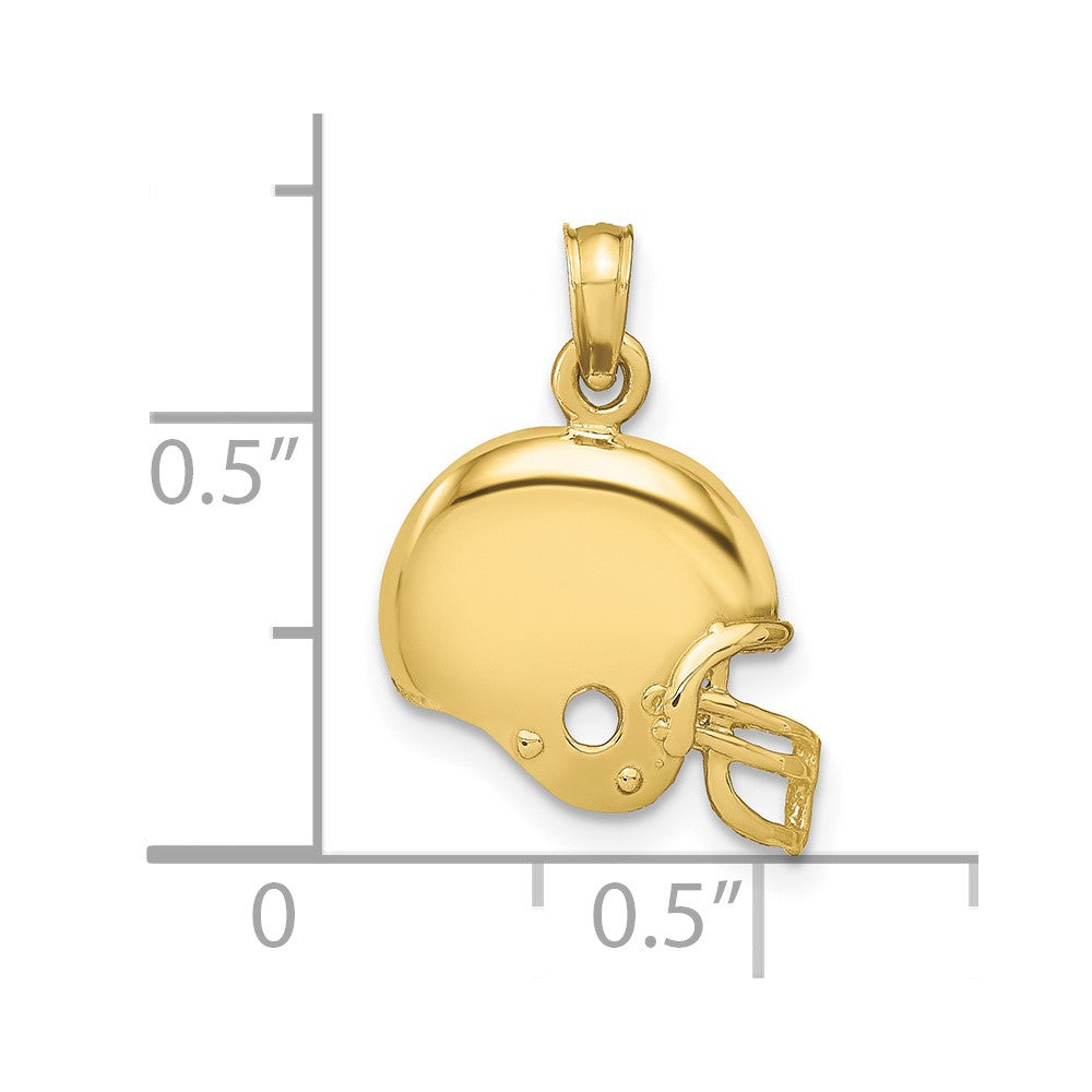 10k Football Helmet Pendant