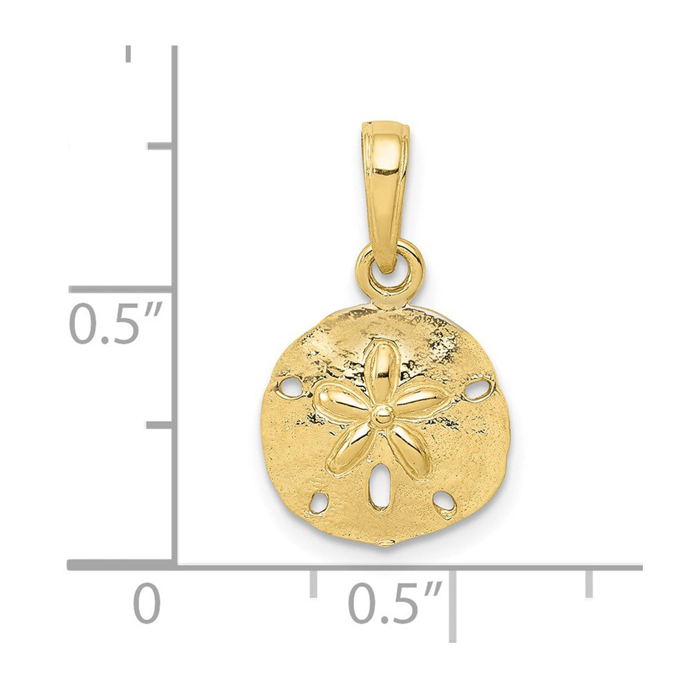 10k Sand Dollar Pendant