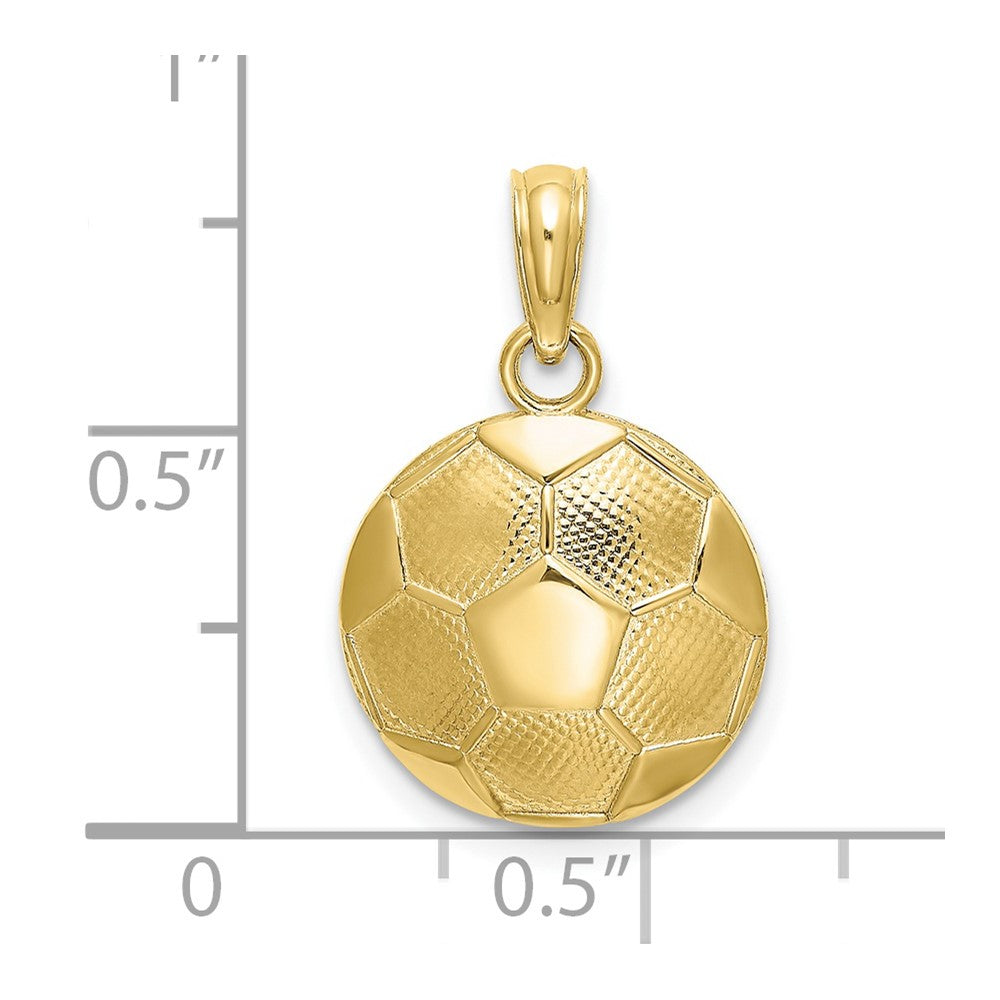 10K Soccer Ball Charm