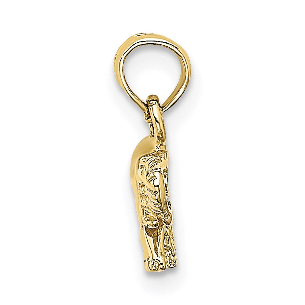 10K Polished Small Elephant Charm