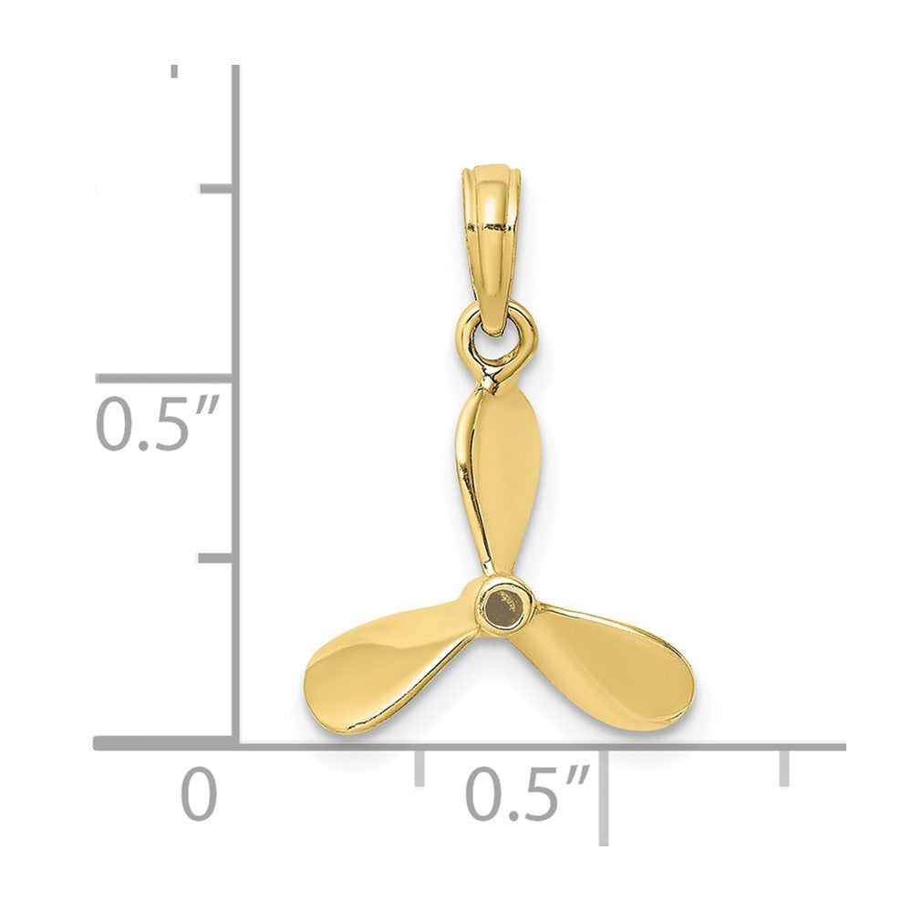 10K 3-D w/ 3 Blades Propeller Charm