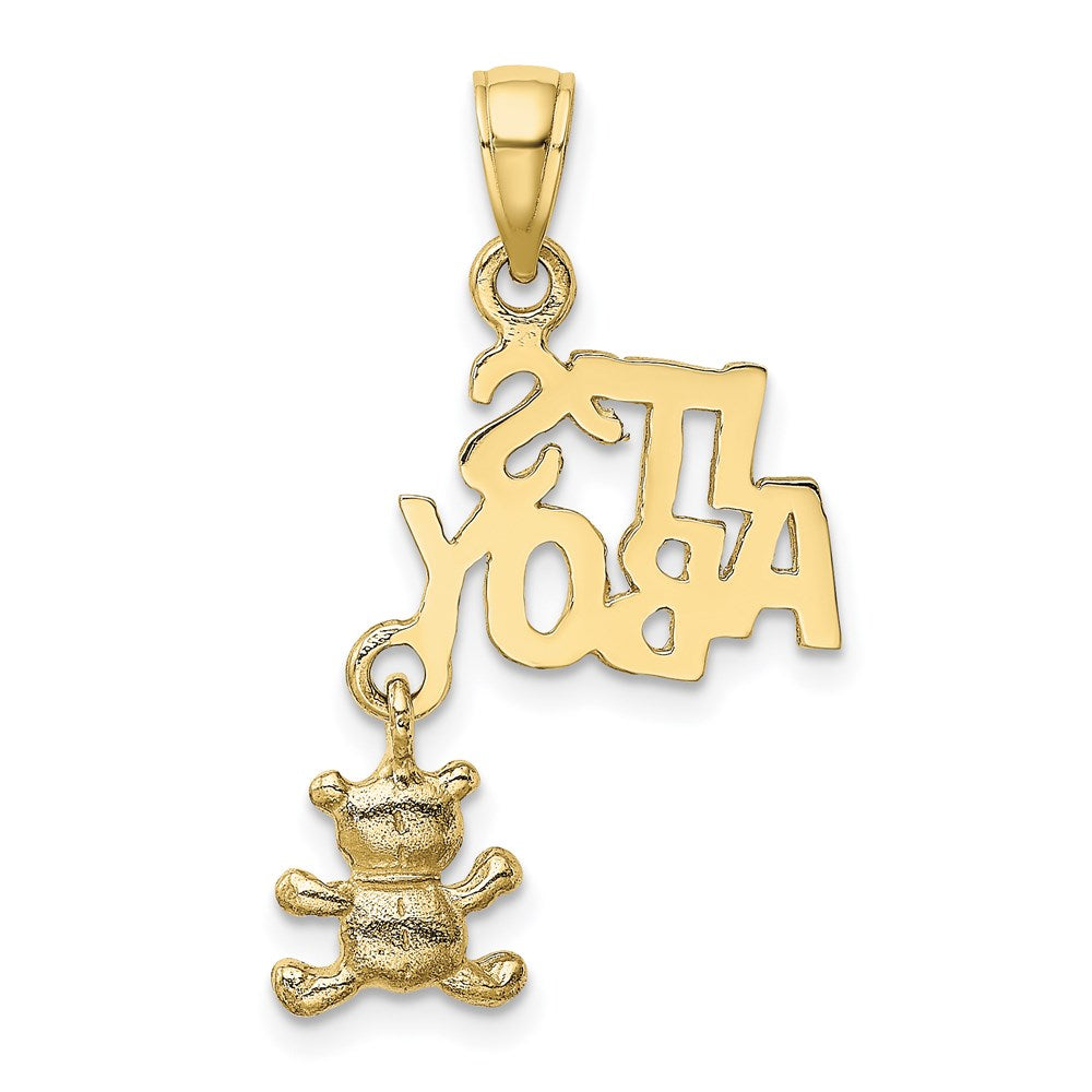 10k Moveable IT'S A BOY with Teddy Bear Charm