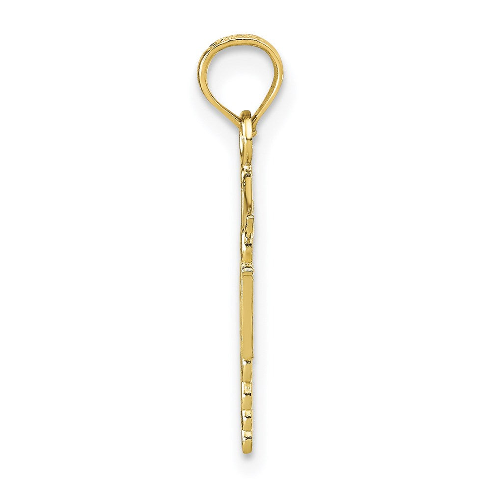 10K RN Caduceus Pendant