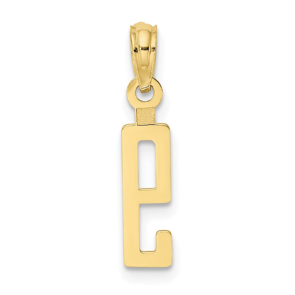 10K Number 9 Block Charm