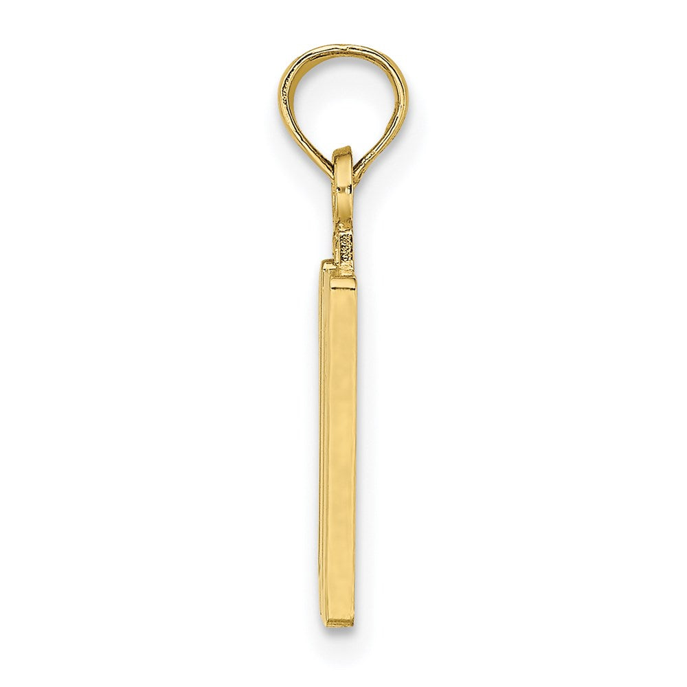 10K Number 10 Pendant