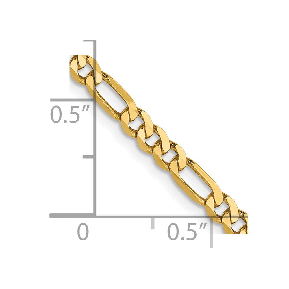 Leslie's 14K 3.25mm Flat Figaro Chain