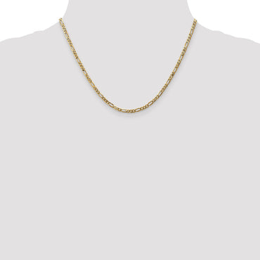 Leslie's 14K 3.25mm Flat Figaro Chain