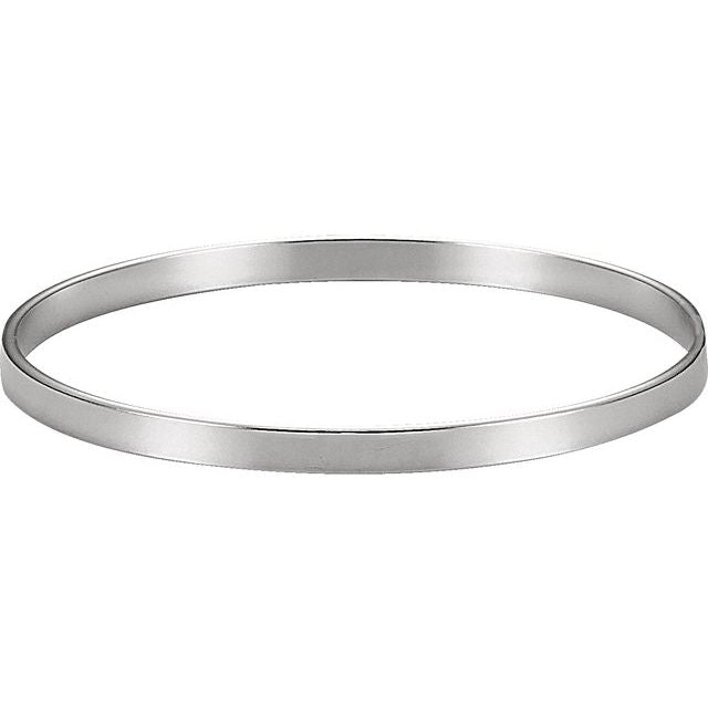 Sterling Silver 4.75 mm Bangle Bracelet 1
