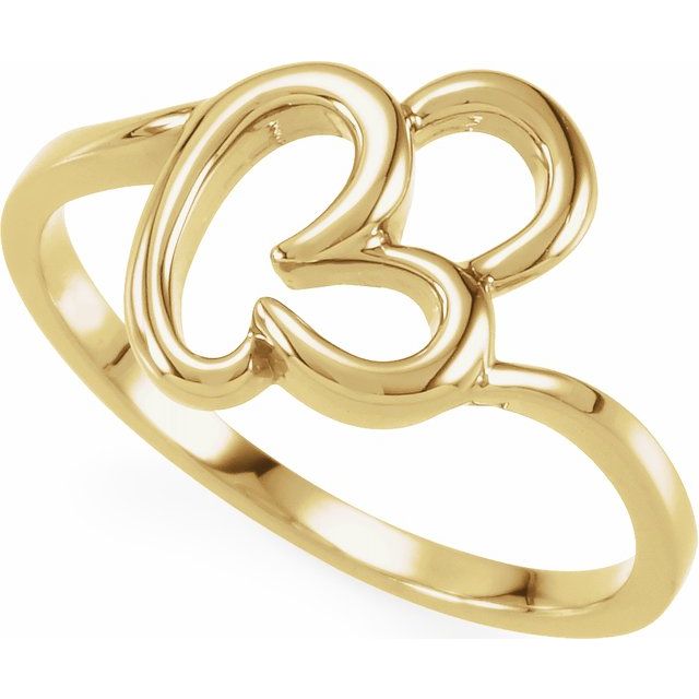 14K Yellow Freeform Remount Ring 1