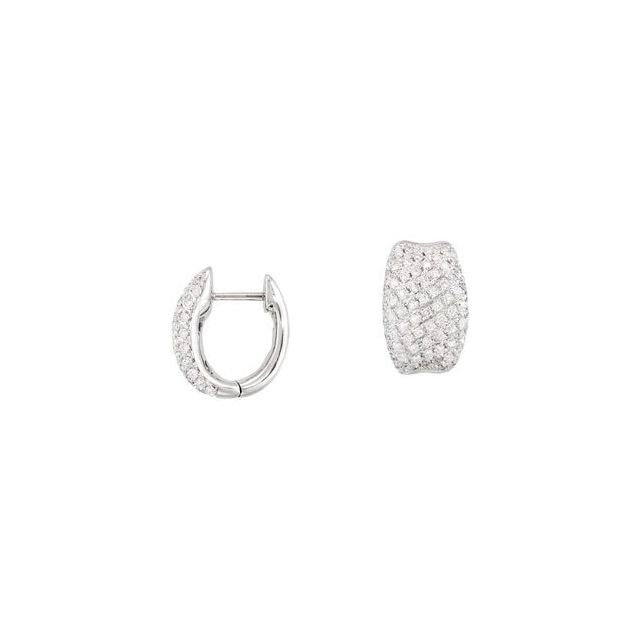 Pav?? Hinged Earrings 1