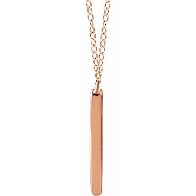 14K Rose "V" 16-18" Necklace 2