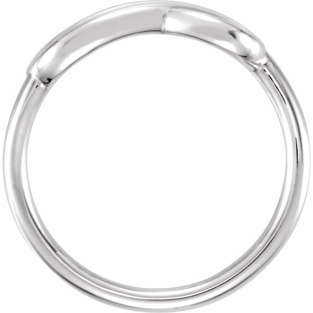 14K White Double Infinity-Inspired Ring 2