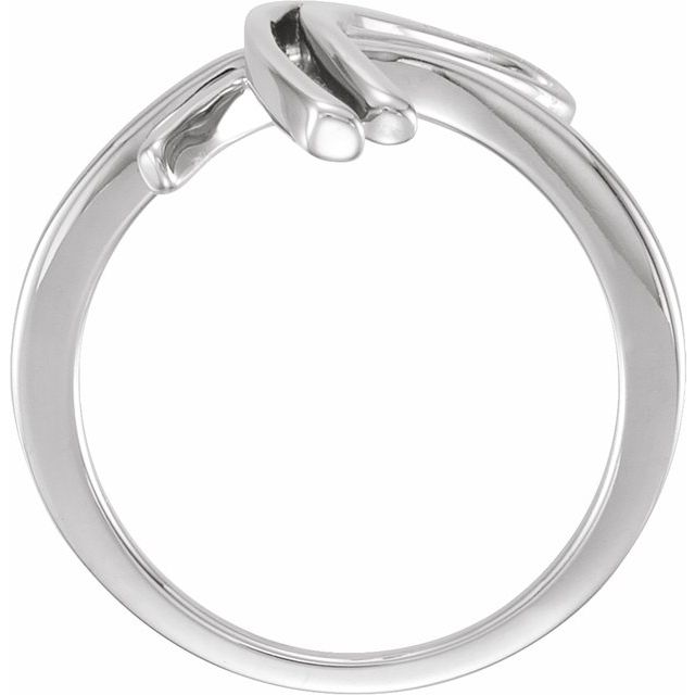 14K White 20.9 mm Freeform Ring 2
