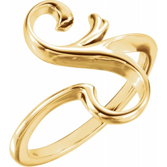 14K Yellow Freeform Ring 1