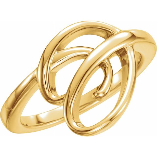 14K Yellow Freeform Ring 1