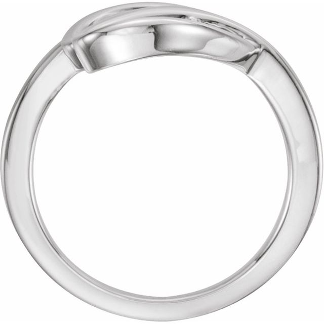 14K White Freeform Ring 2