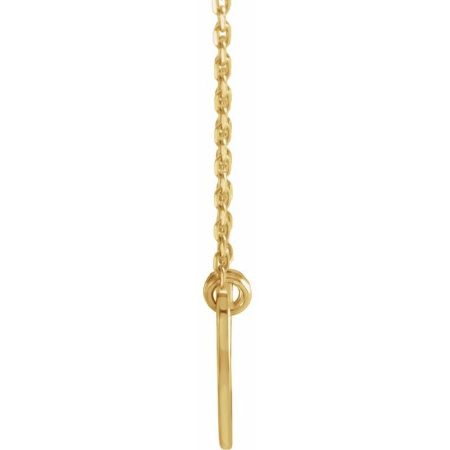 14K Rose Double Heart 17" Necklace 2