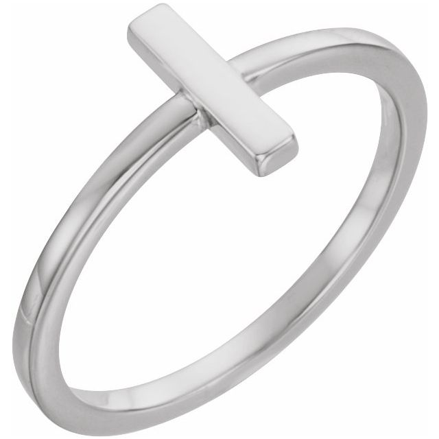Sterling Silver Bar Ring 1