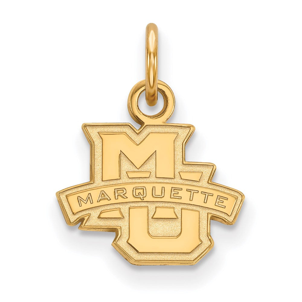 Sterling Silver Gold-plated LogoArt Marquette University Extra Small Pendant
