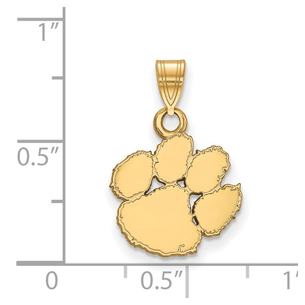 14ky Clemson University Small Pendant