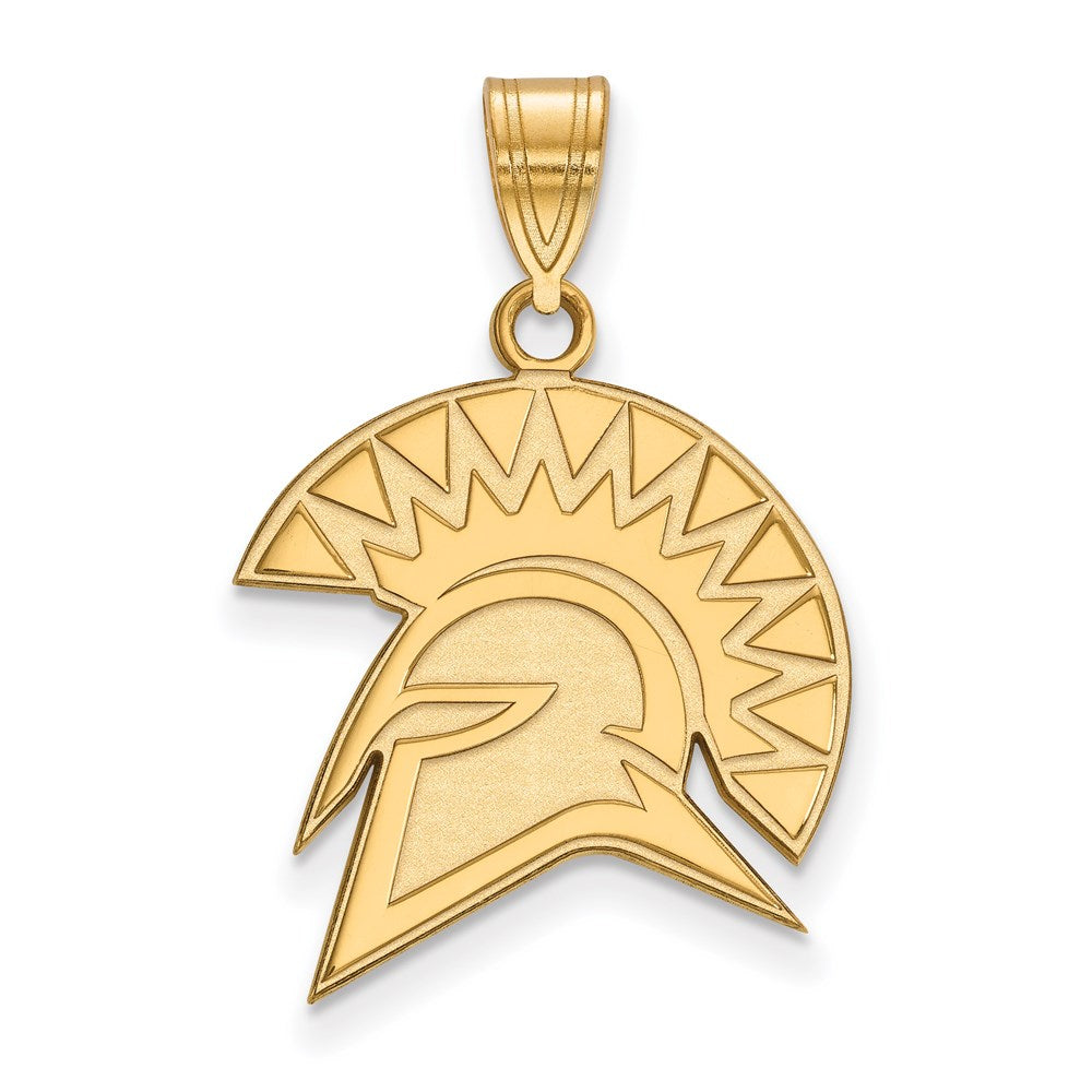 San Jose State Spartans Sterling Silver Gold Plated Large  Sterling Silver San Jose State Large Pendant main image 1