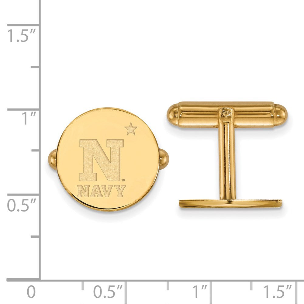 14ky Navy Cuff Link