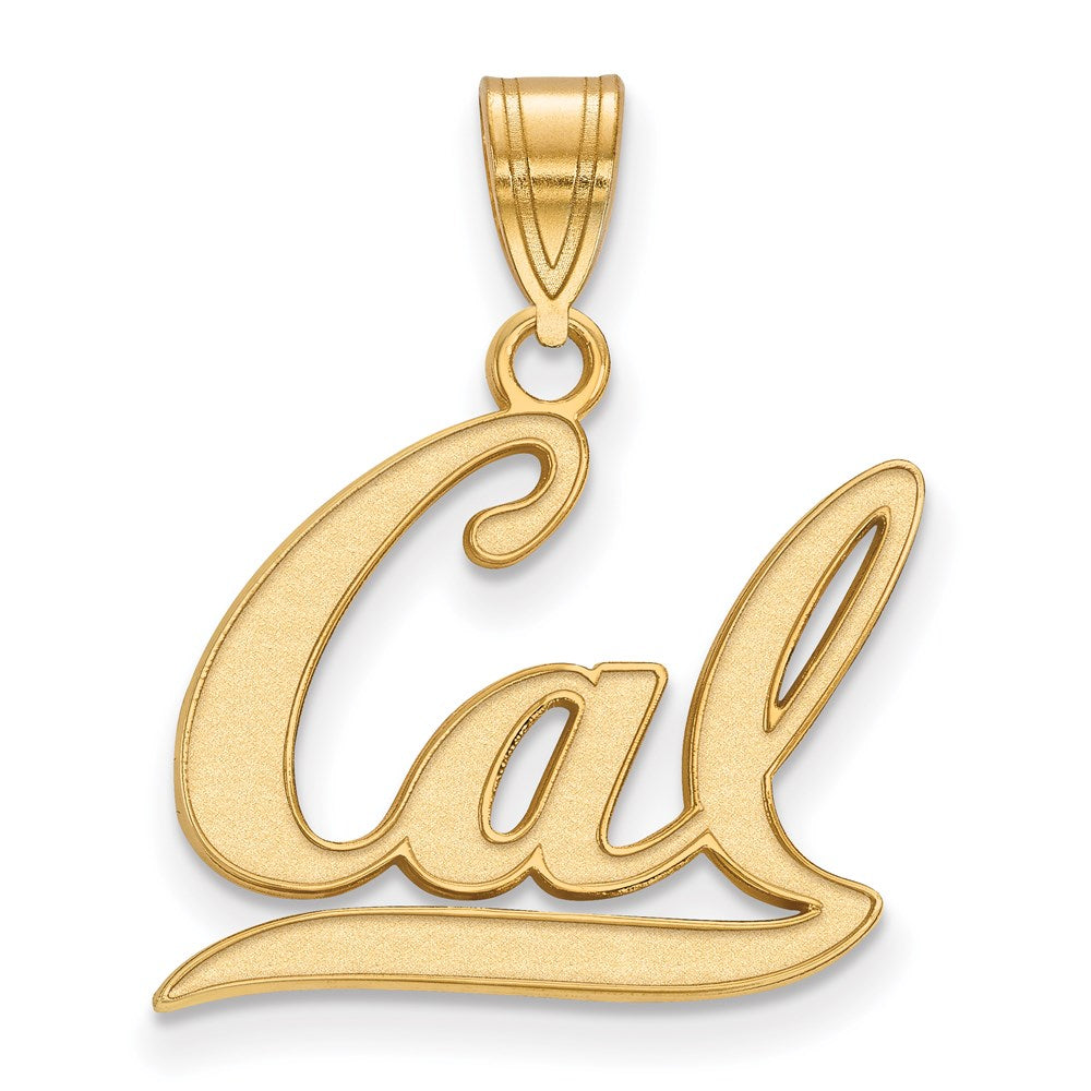 Sterling Silver Gold-plated LogoArt University of California Berkeley Medium Pendant