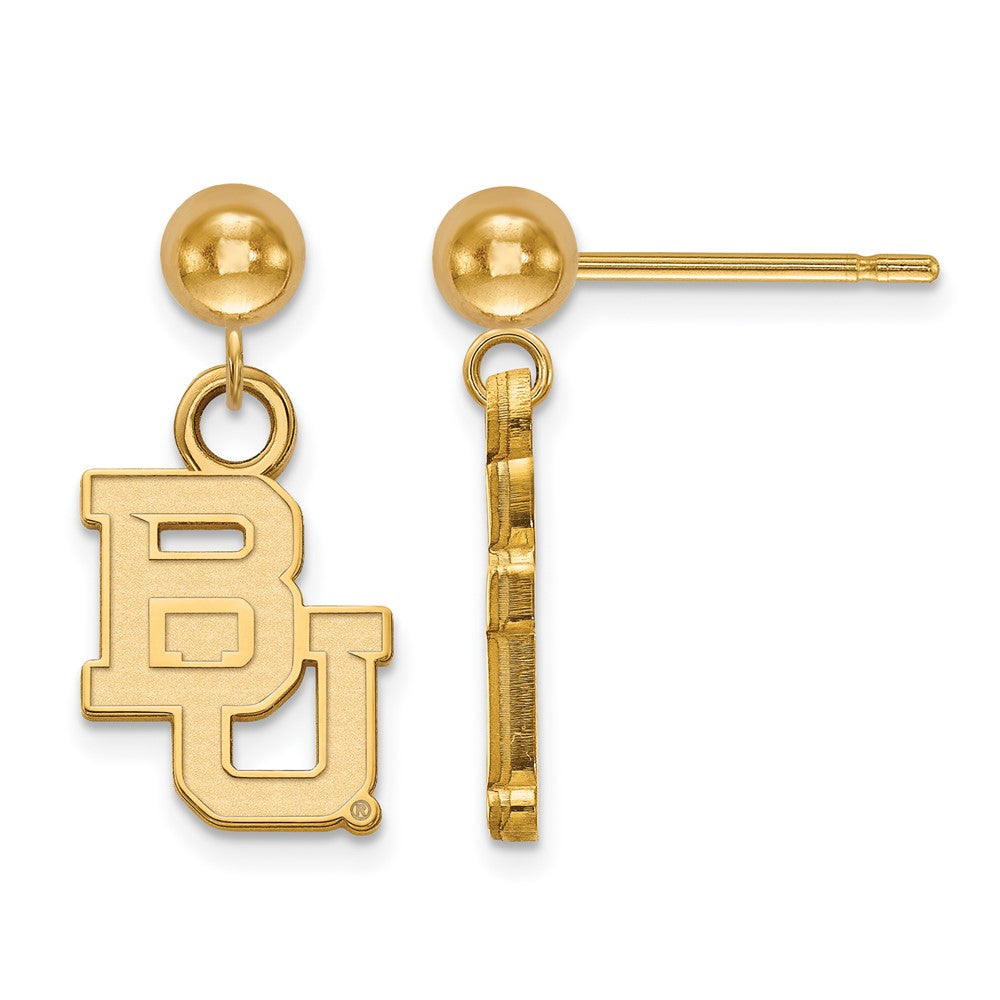 14ky Baylor University Earrings Dangle Ball