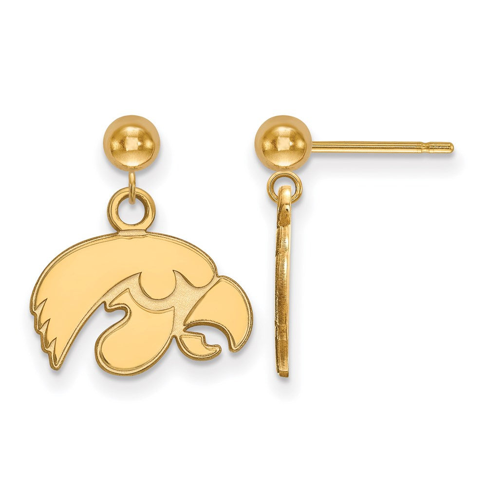14ky University of Iowa Earrings Dangle Ball