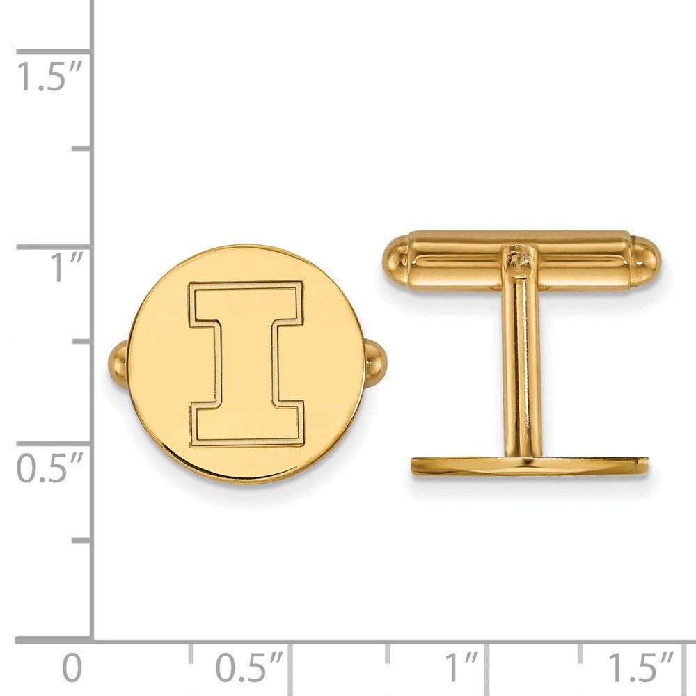 14ky University of Illinois Cuff Link