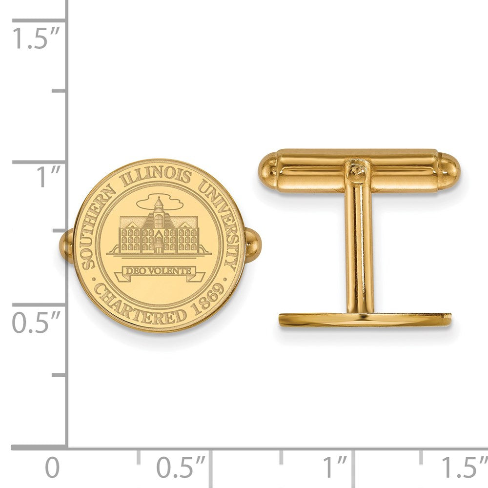 14ky Southern Illinois University Crest Cuff Link