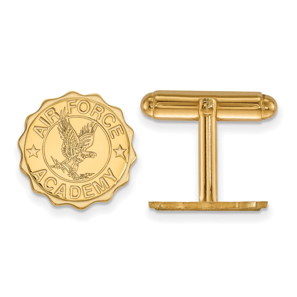 14k Gold United States Air Force Academy Crest Cuff Links