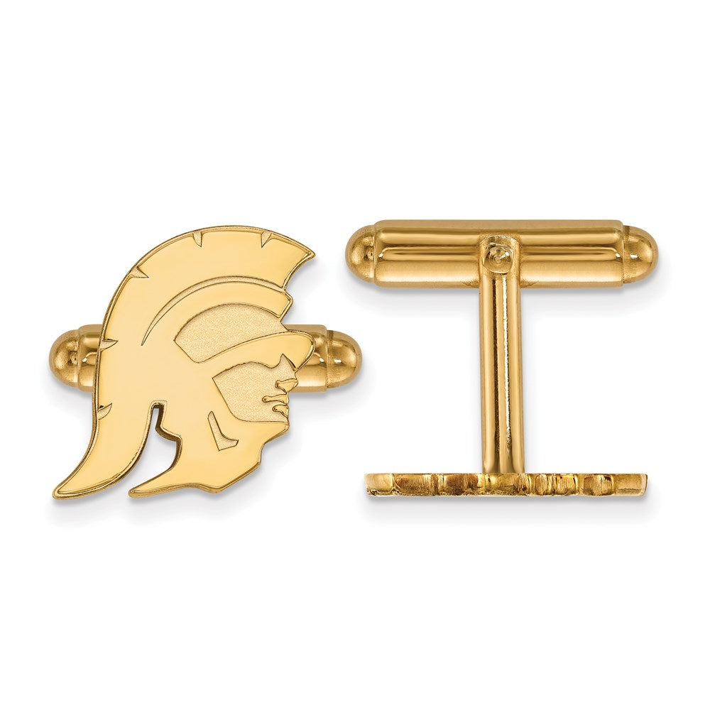 Sterling Silver Gold-plated University of Southern California Trojan Cuff Links