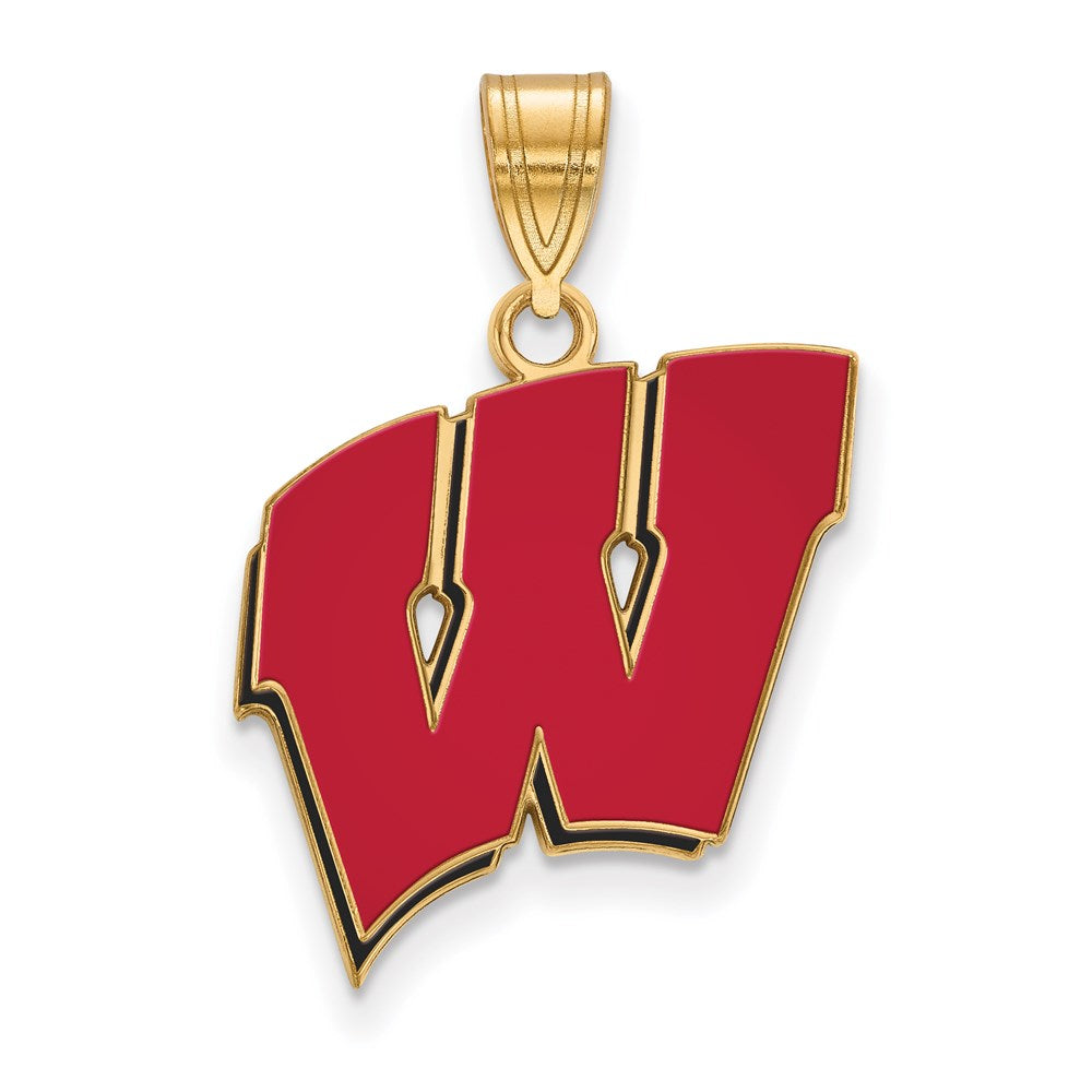 14ky University of Wisconsin Large Epoxied Pendant