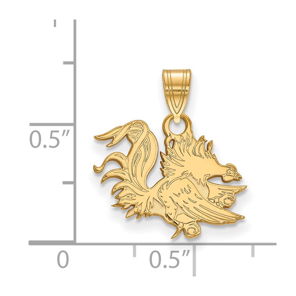 10ky University of South Carolina Small Pendant