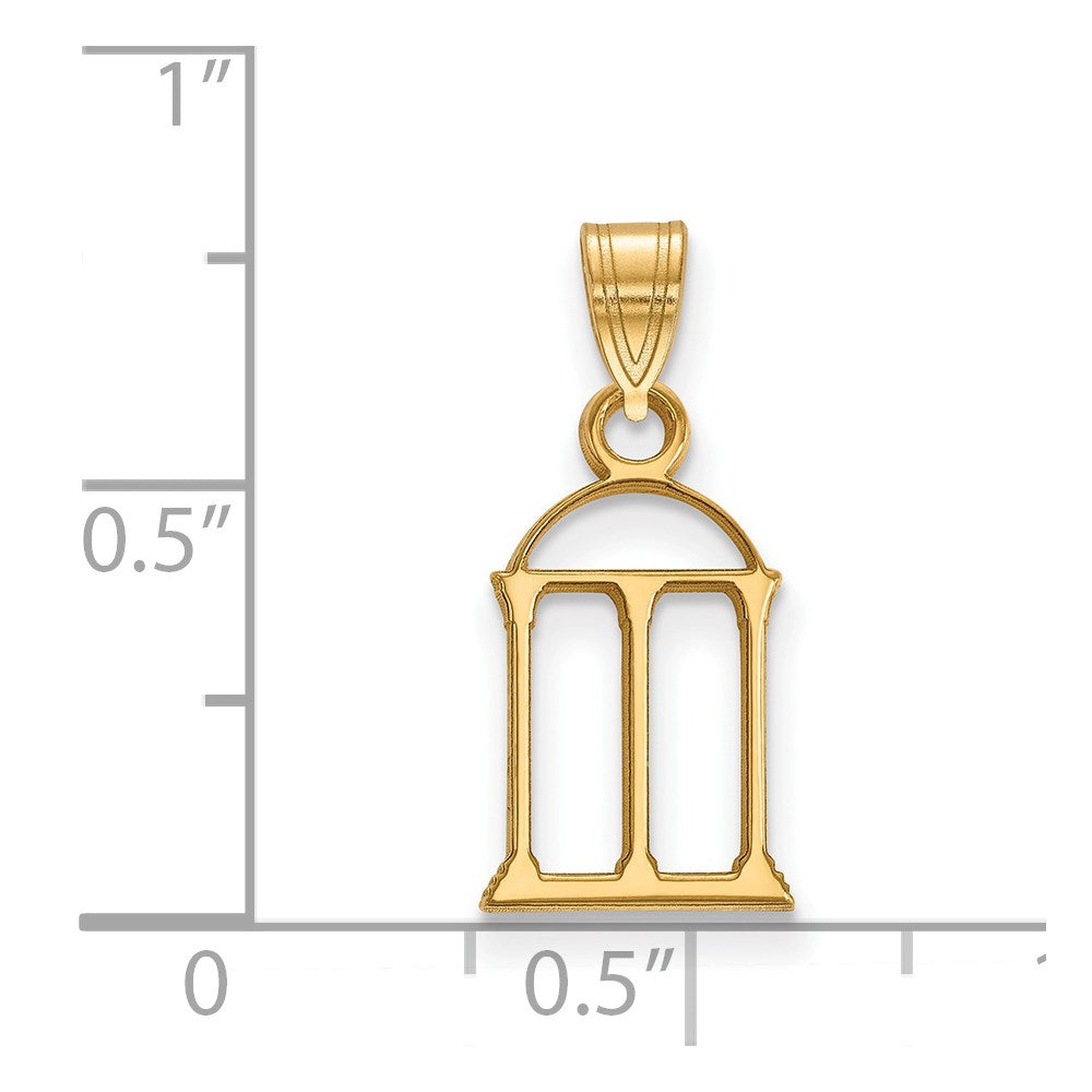 10k Gold University of Georgia Arch Small Pendant