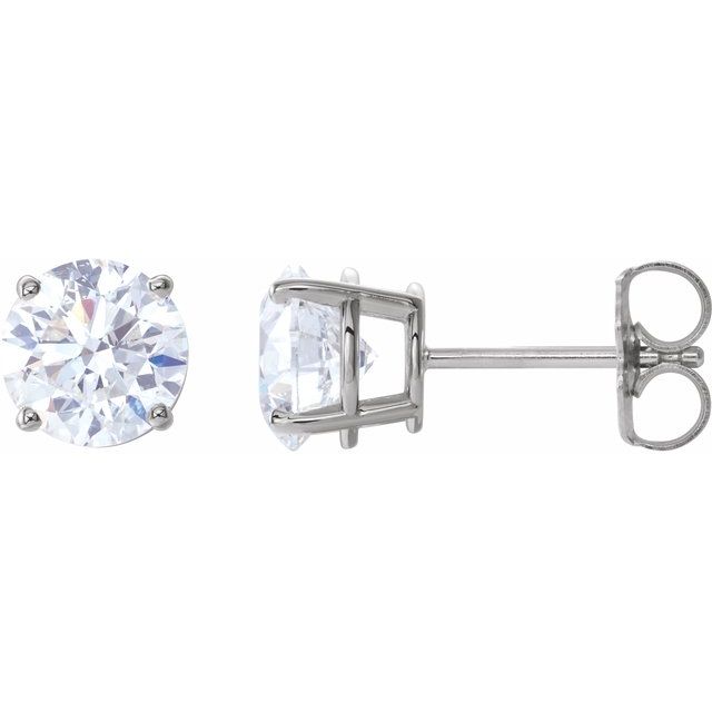 14K White 2 CTW Diamond Earrings 1